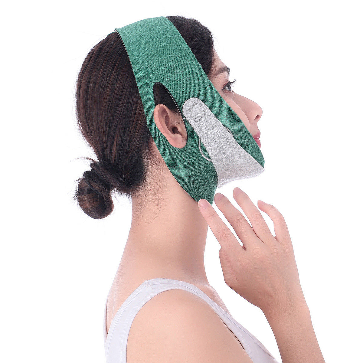 V-Shaped Face Lifting Strap - Double Chin Reducer & Jawline Slimming Mask