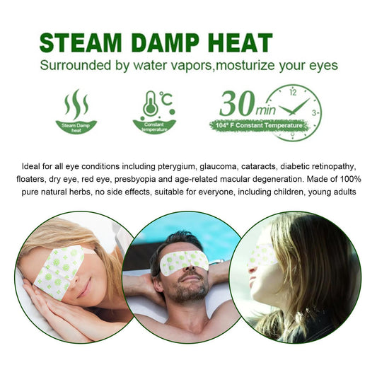 Self-Heating Steam Eye Mask - 5 Pack for Tired Eyes & Dark Circles