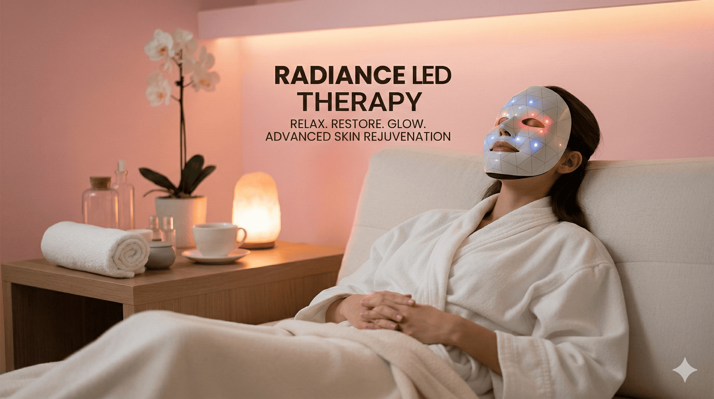 LED Light Therapy Face Mask - 7 Color Rechargeable Anti-Aging Device