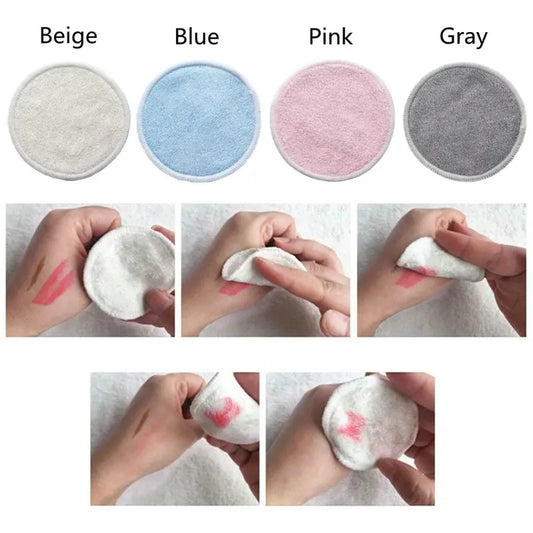 Reusable Bamboo Makeup Remover Pads - 12 Pack Eco-Friendly Cleansing Rounds