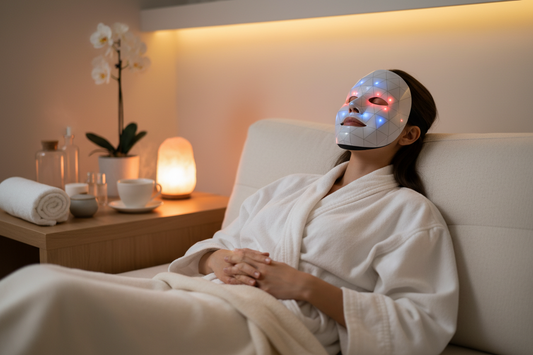 LED Light Therapy Face Mask - 7 Color Rechargeable Anti-Aging Device