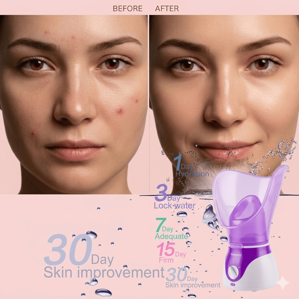 Facial Steamer - Professional Nano Ionic Face Steamer for Deep Pore Cleansing