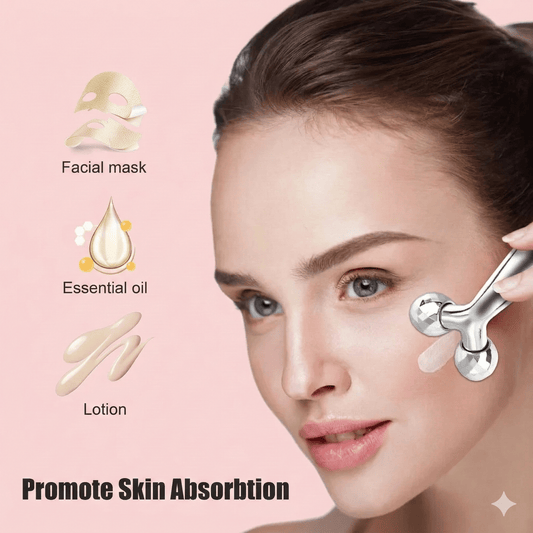 3D Y-Shape Facial Roller - Contour 3 Areas at Once for Faster Results