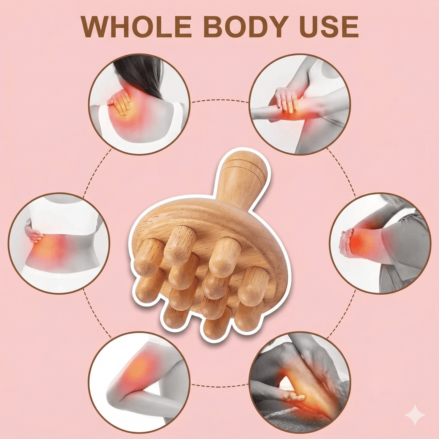 Wooden Mushroom Gua Sha - Face Lifting & Body Sculpting Massage Tool