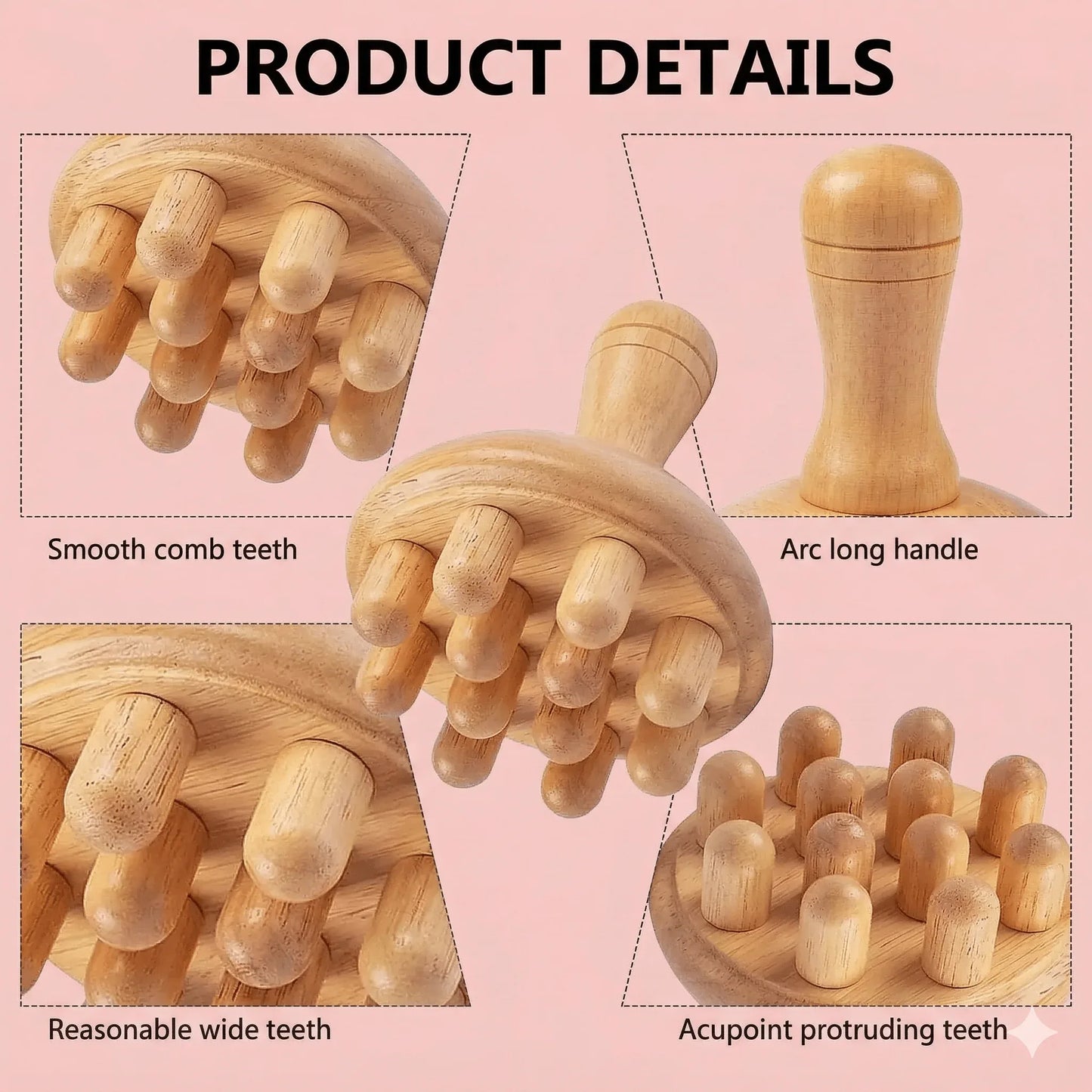 Wooden Mushroom Gua Sha - Face Lifting & Body Sculpting Massage Tool