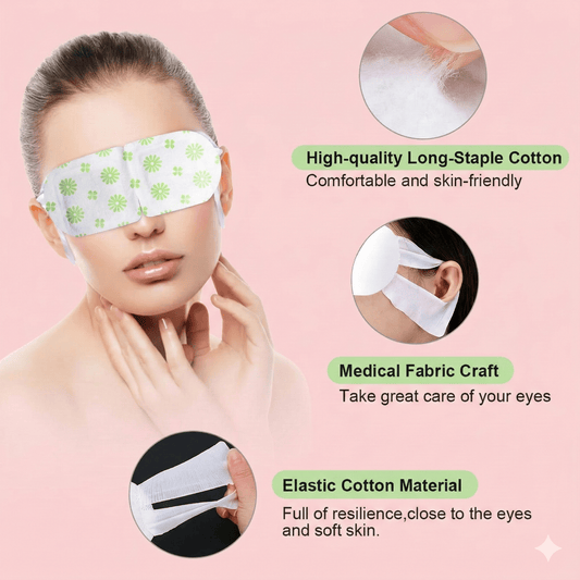 Self-Heating Steam Eye Mask - 5 Pack for Tired Eyes & Dark Circles