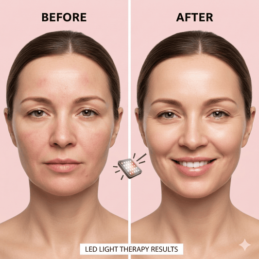 LED Light Therapy Face Mask - 7 Color Rechargeable Anti-Aging Device