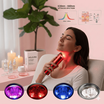 Red Light Therapy Wand - 5 Wavelength LED Device for Face & Body
