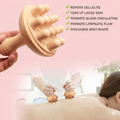 Wooden Mushroom Gua Sha - Face Lifting & Body Sculpting Massage Tool