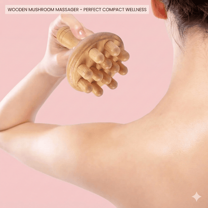 Wooden Mushroom Gua Sha - Face Lifting & Body Sculpting Massage Tool