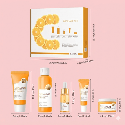 Vitamin C Brightening 5-Piece Skincare Set