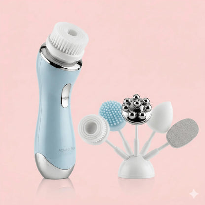5-in-1 Electric Facial Cleansing Brush - Deep Pore Cleansing & Exfoliating Device