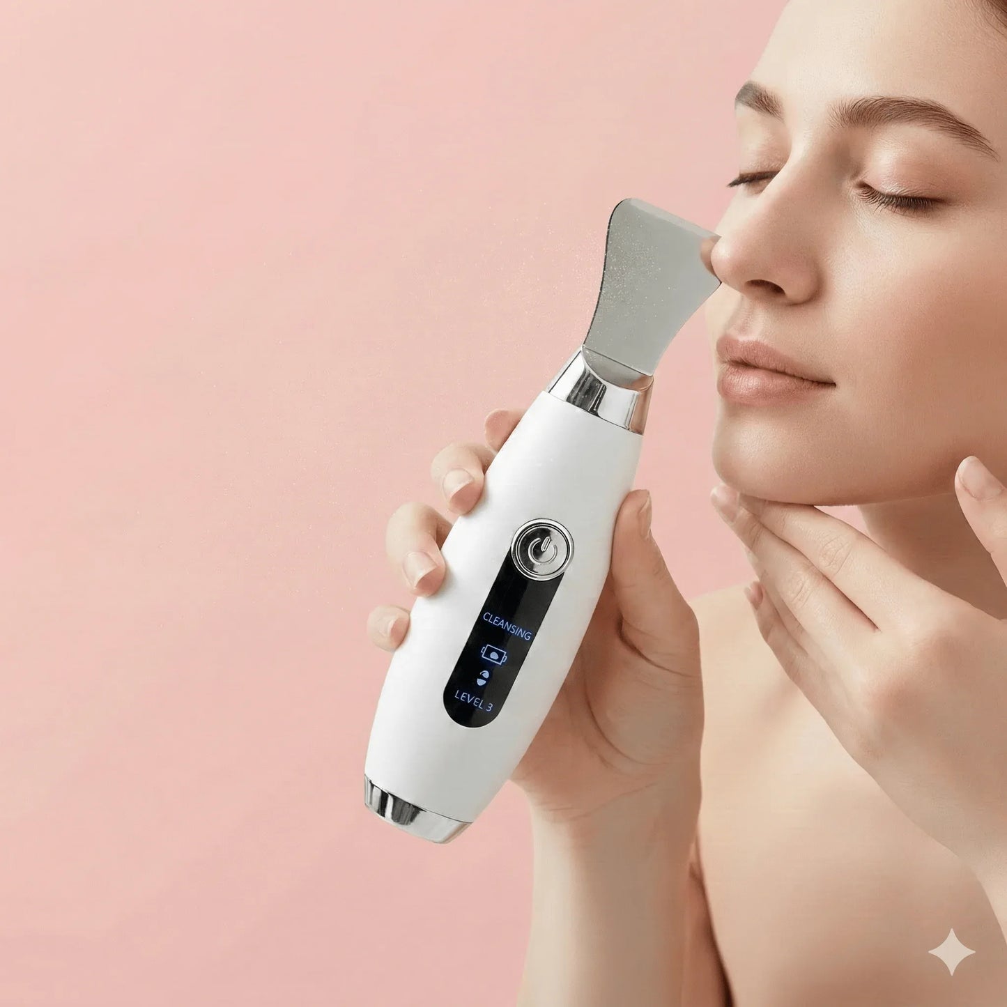 Ultrasonic Skin Scrubber - Professional Blackhead & Pore Cleaner