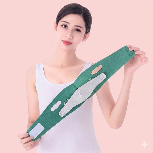 V-Shaped Face Lifting Strap - Double Chin Reducer & Jawline Slimming Mask