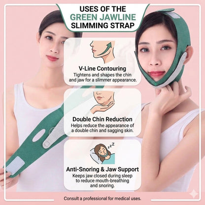 V-Shaped Face Lifting Strap - Double Chin Reducer & Jawline Slimming Mask