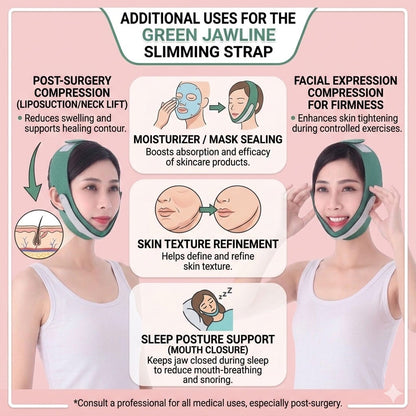 V-Shaped Face Lifting Strap - Double Chin Reducer & Jawline Slimming Mask