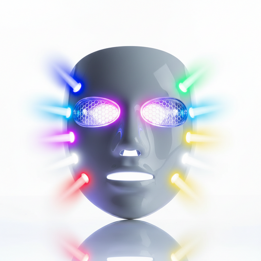 LED Light Therapy Face Mask - 7 Color Rechargeable Anti-Aging Device
